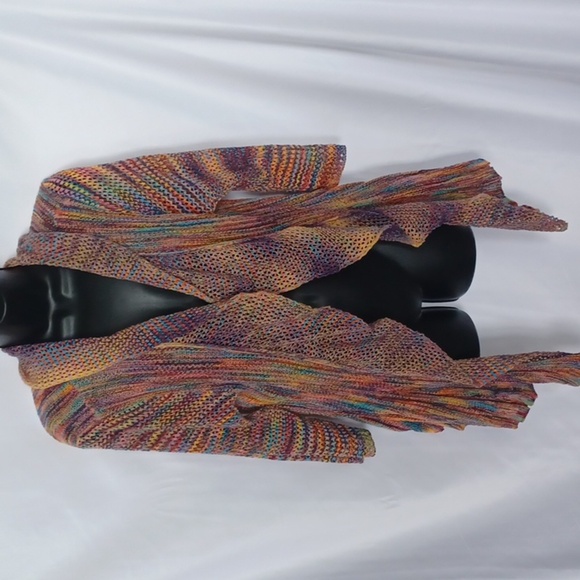 Kaktus Lightweight Waterfall Sharkbite Cardigan Sweater - Picture 1 of 8